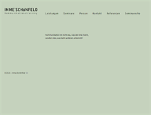 Tablet Screenshot of imme-schoenfeld.de
